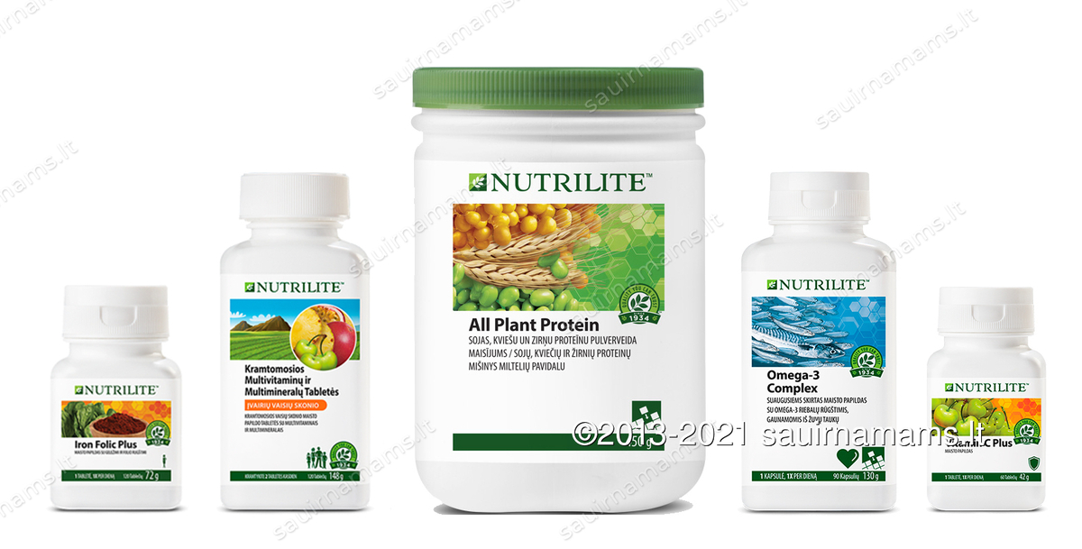 NUTRILITE™ maisto papildai ir vitaminai