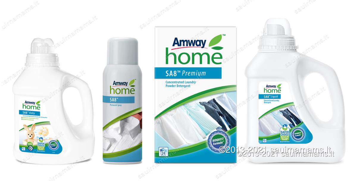 AMWAY HOME skalbimo priemonės